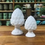 Pinha branca cerâmica