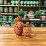 Abacaxi trançado cerâmica goiaba