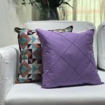 Almofada algodão lilás