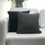 Almofada algodão poá branco