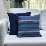 Almofada sarja missoni azul