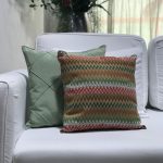 Almofada sarja missoni coral