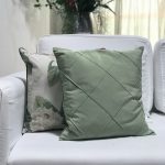 Almofada gorgurão verde claro