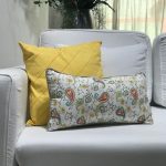 Almofada algodão bandana colorida retangular