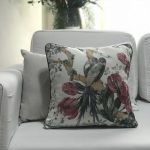 Almofada linho estampada pássaro