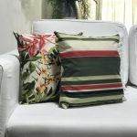 Almofada acquablock listrado verde