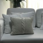 Almofada tricô trança