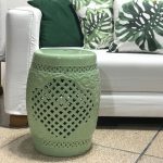 GARDEN SEAT PORCELANA VERDE