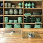 Bandeja 2 discos quadrada prata com vidro