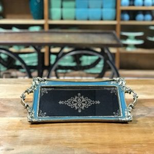 BANDEJA VINTAGE RETANGULAR JADE G