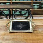 BANDEJA VINTAGE RETANGULAR JADE P