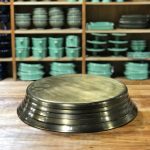 Boleira redonda 50cm ouro