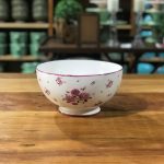 BOWL CERÂMICA FLORES BRANCO E ROSA