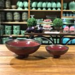 Bowl  cerâmica marsala com borda