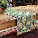 Caminho de mesa abacaxi listra azul