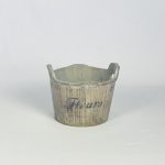 Cachepot redondo madeira