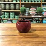 CACHEPOT PEQUENO CERÂMICA GRENÁ