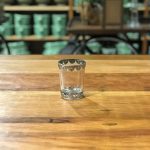 Castiçal vidro e alpaca