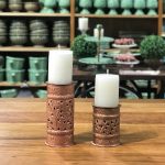 Castiçal Latao indiano cobre