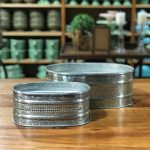 Floreira oval alpaca