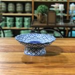 Fruteira azul e branca porcelana