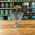 Fruteira vidro le lis folhas