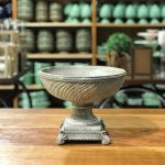 Fruteira resina patina branca