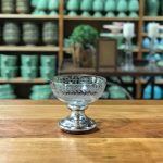 Fruteira lapidada com pé prata