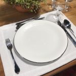 Jogo americano gorgurão branco