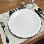 Jogo americano jacquard adamascado verde claro