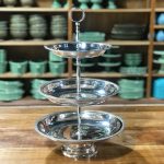 Porta-doces 03 andares prata