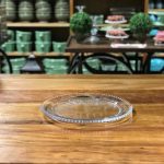 Prato vidro de bolinha