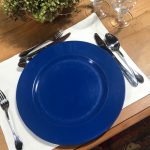 Sousplat azul marinho