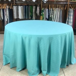 Toalha de mesa gorgurão turquesa