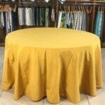 Toalha de mesa gorgurão mostarda