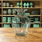 Vaso dijon rigado vidro