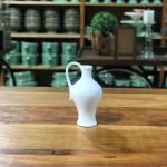 Mini Vaso com alça Ceramica Branca