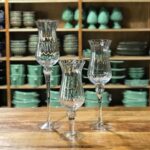 Taça para arranjo alta vidro