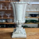 Ânfora resina prateada
