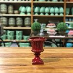 Vaso ânfora cerâmica vermelha