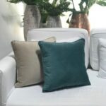 Almofada veludo petroleo