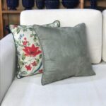 Almofada veludo verde musgo