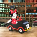 Carro Minnie madeira vermelha