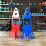 Foguete madeira grande