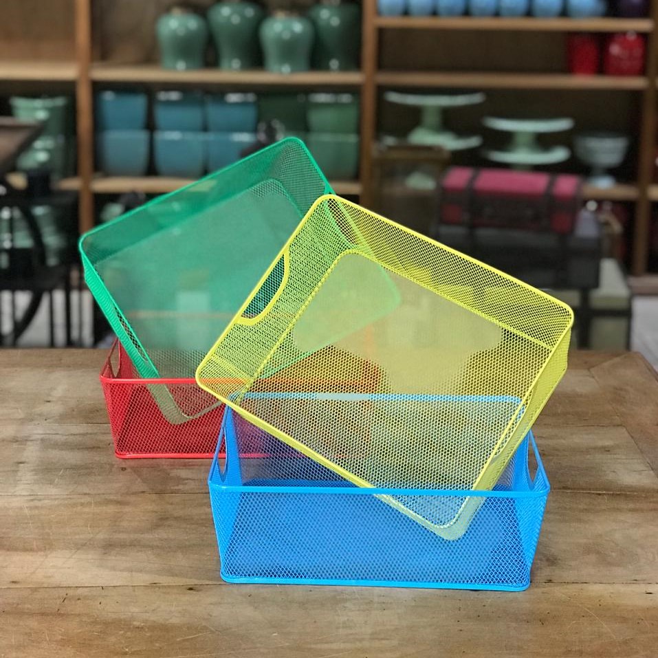 Cesta aramada retangular