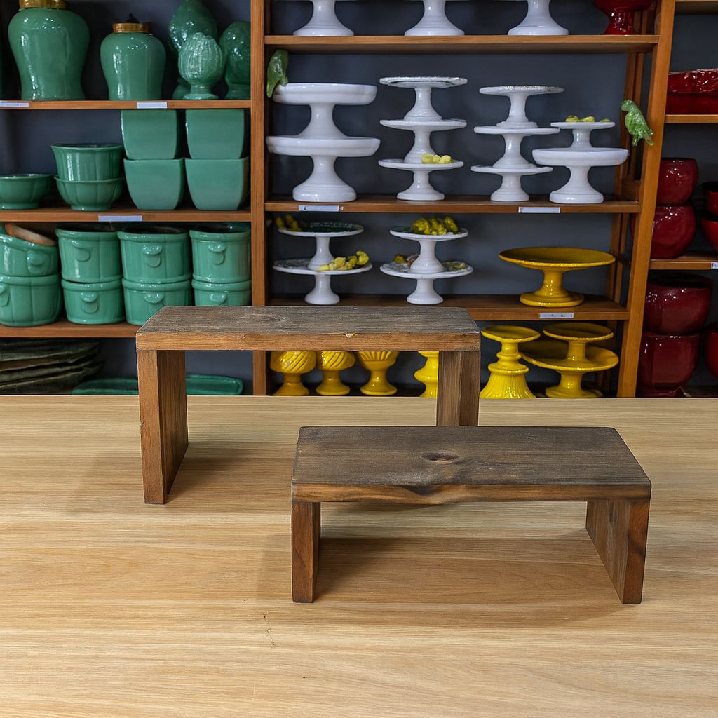 Mini mesa madeira retangular