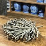 Bandeja folha galhos naturais