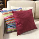 Almofada algodão vinho