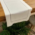 Caminho de mesa linho branco