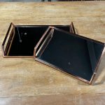 BANDEJA ESPELHADA RETANGULAR COBRE